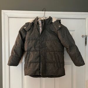GAP Kids Gray Handsome Hooded Winter Coat